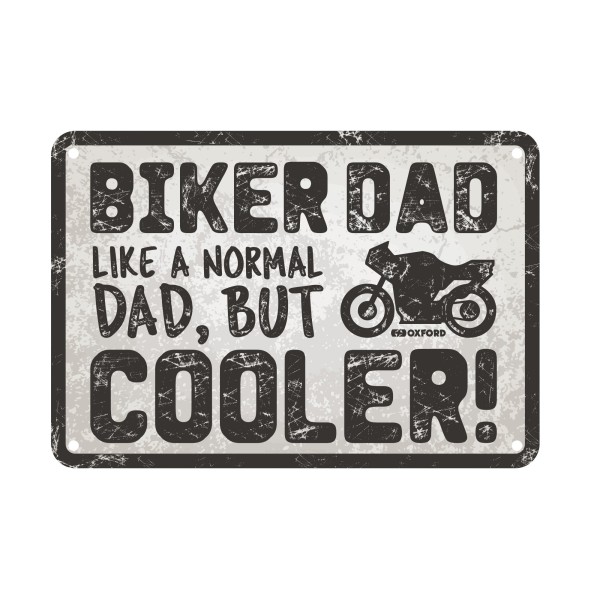 Oxford Oxford garage metal sign: biker dad
